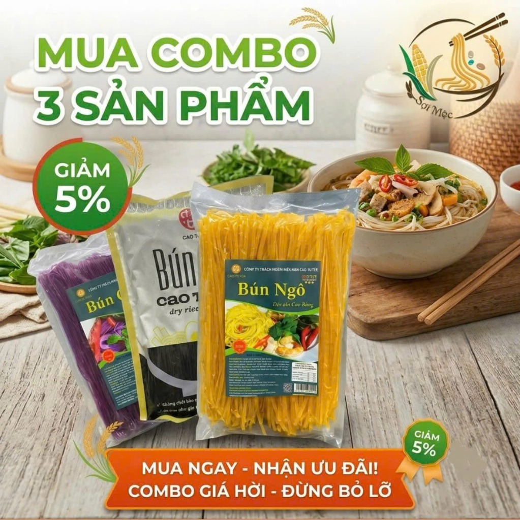 Mua Combo 3 Sản Phẩm Giảm 5%